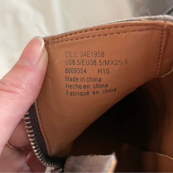 Calvin Klein Cilil Grey Suede Ankle Booties - Picture 8 of 8